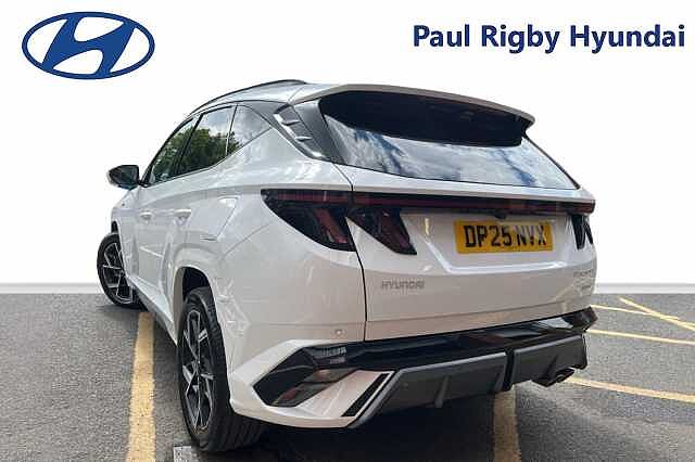 Hyundai TUCSON 1.6T Hybrid N Line S 5dr 4WD Auto White