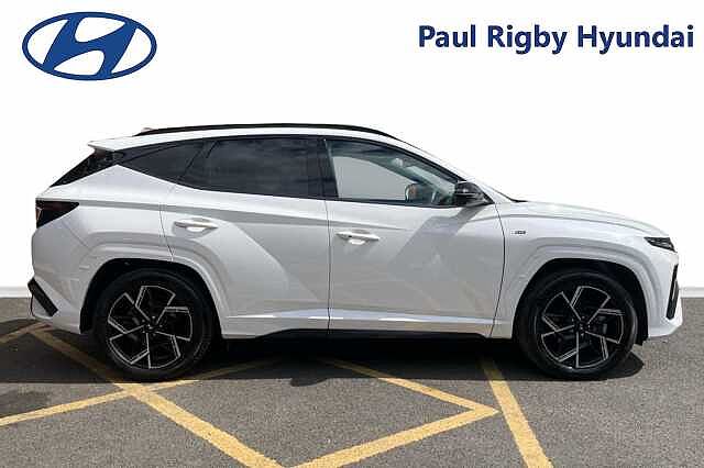 Hyundai TUCSON 1.6T Hybrid N Line S 5dr 4WD Auto White