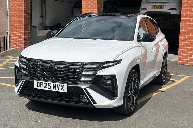 Hyundai TUCSON 1.6T Hybrid N Line S 5dr 4WD Auto White
